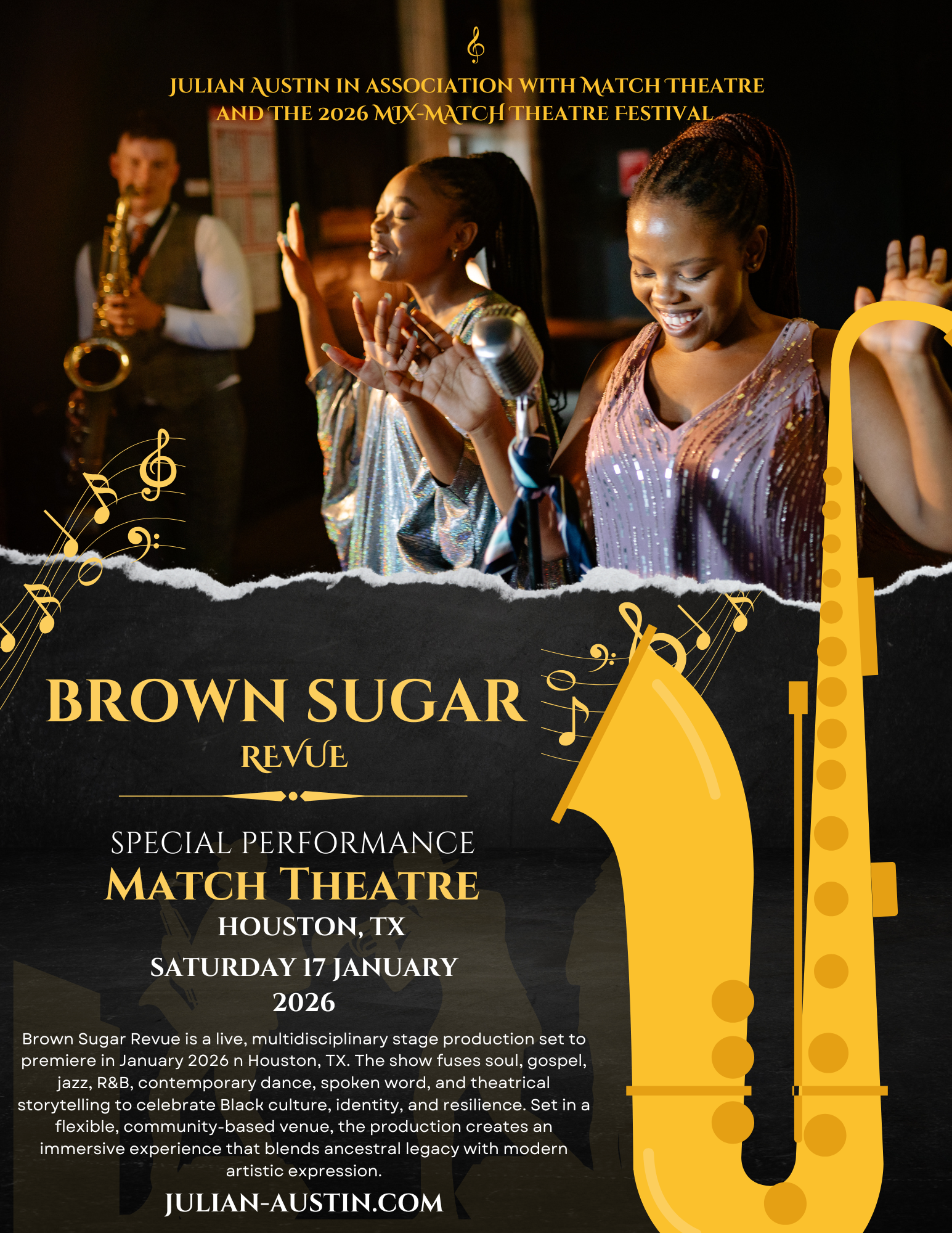 Brown Sugar Revue production flyer