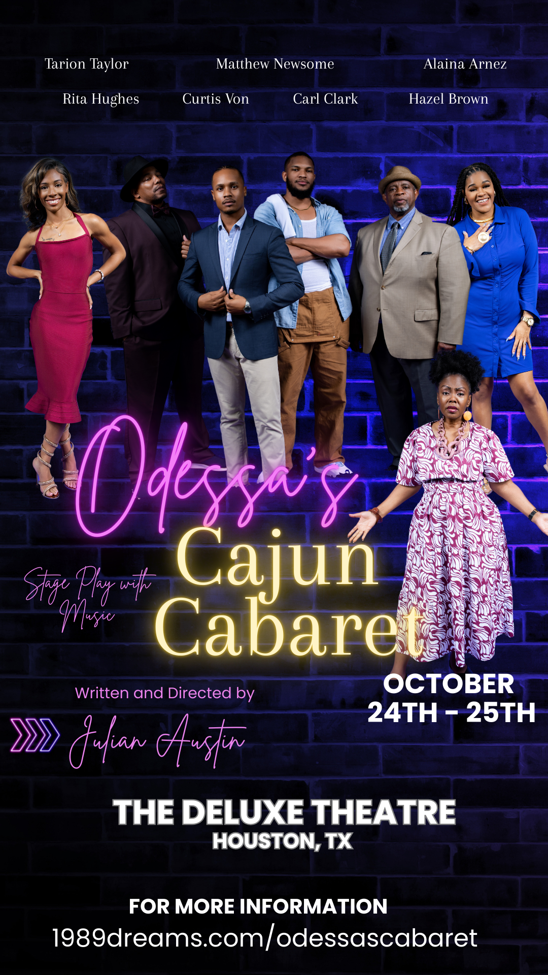 Odessa's Cajun Cabaret production artwork